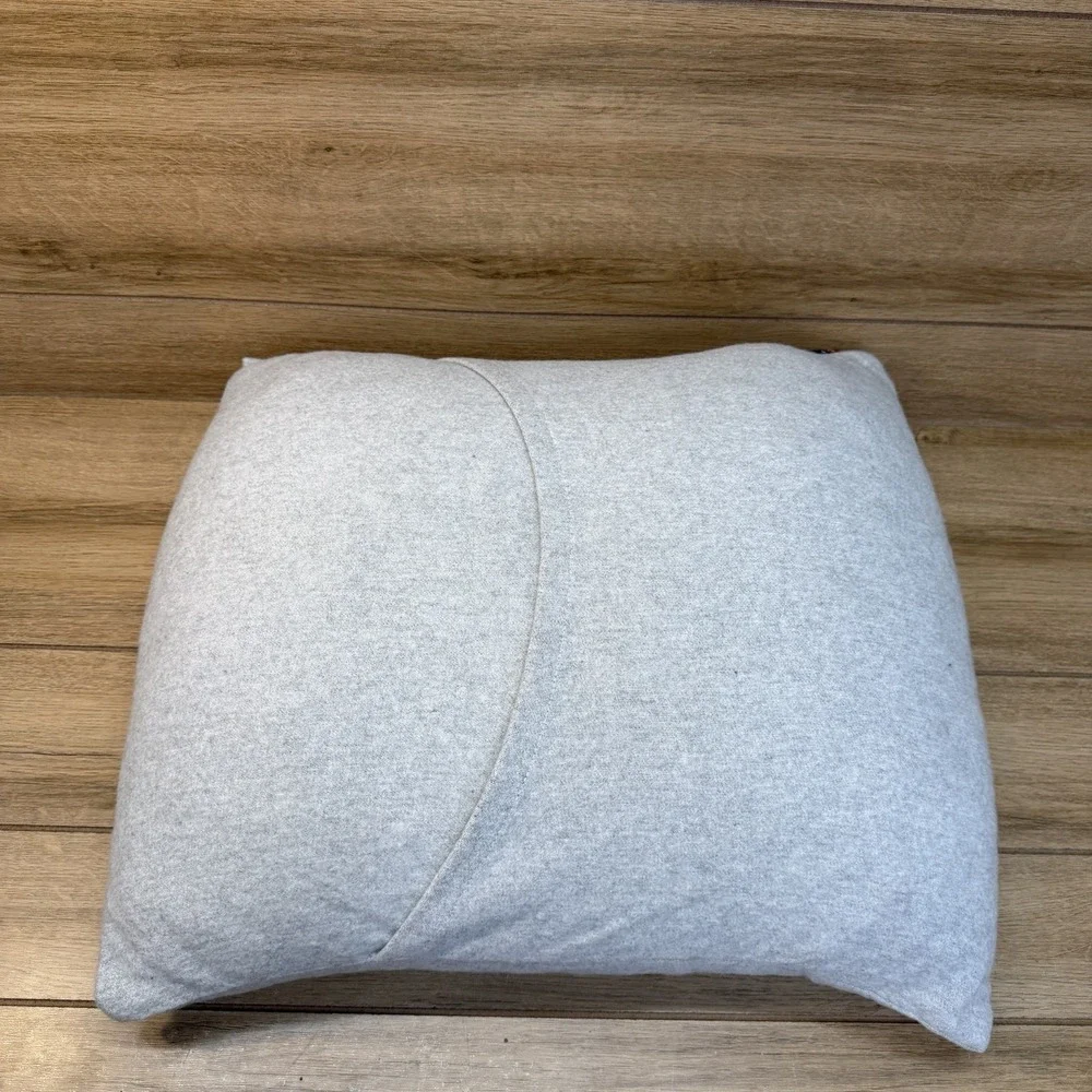 David Fussenegger Gray Soft Pillow Alpine Chalet Eat Sleep Ski Repeat Winter